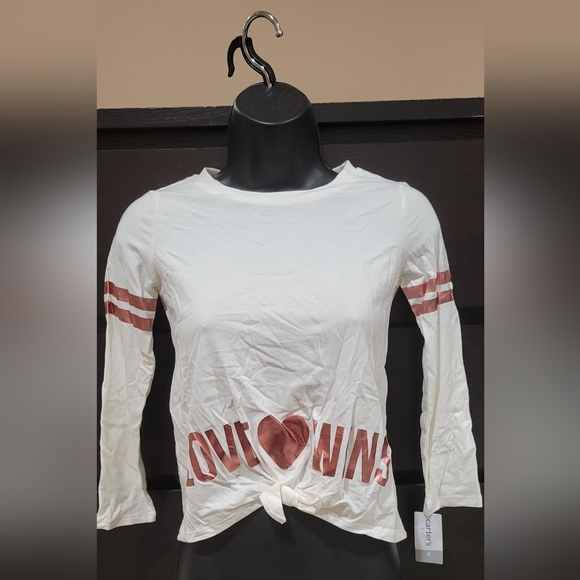 CARTER'S NEW GIRLS LONG SLEEVE SHIRT - Picture 1 of 2